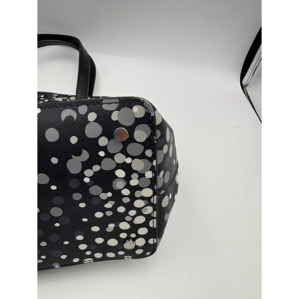 KATE SPADE MAISE SAIREE DOT DOMED LEATHER SATCHEL PURSE BAG